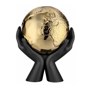 “Il mondo tra le Mani” Nero/Oro