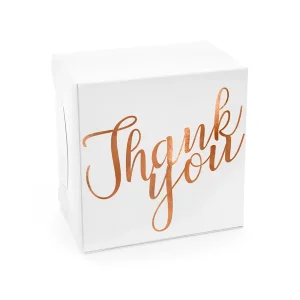 10 Scatole Torta “ThankYou” Rose Gold (PUDCS4-008-019R)
